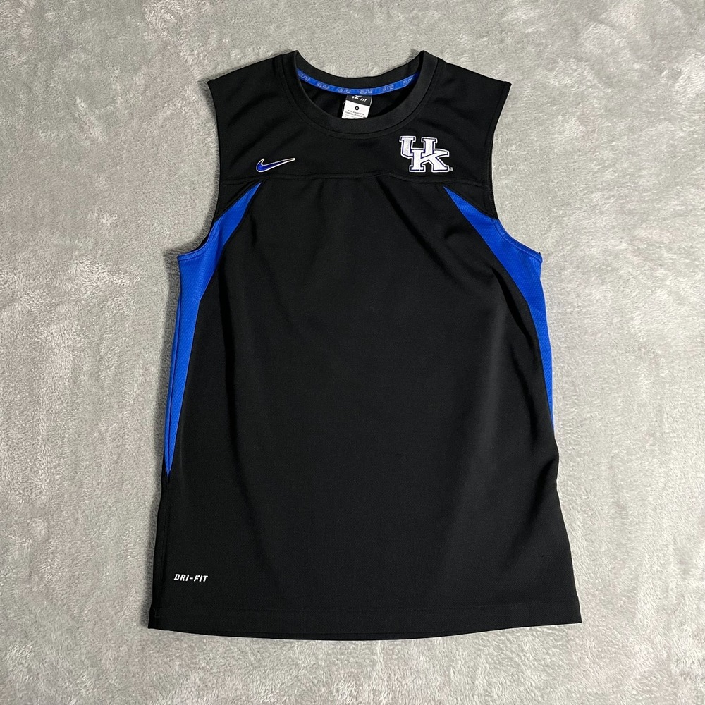 University of Kentucky Nike Elite Mens Tank Top Small Dri-Fit Blue White Cats